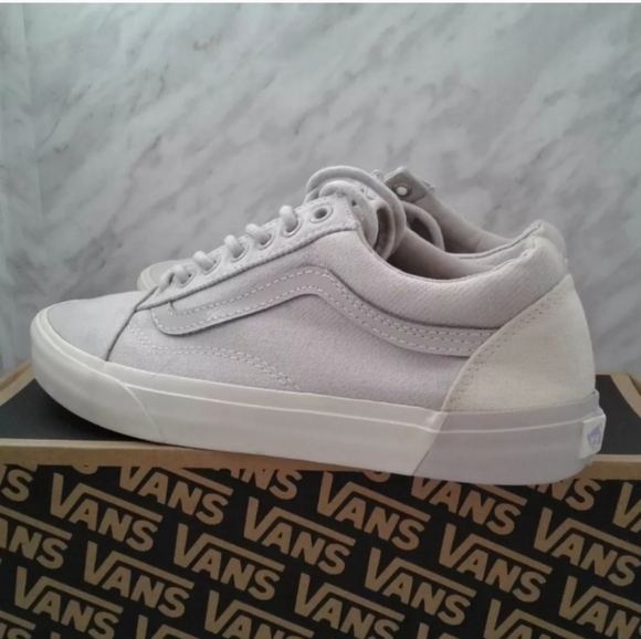 Vans Off The Wall Justin bieber Mens 7.5 womens 9 Old Skool Skate Shoes Gray - Picture 4 of 6